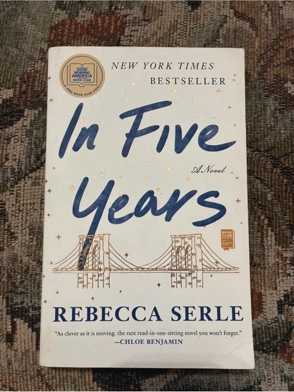 In Five Years Paperback Book Rebecca Serle